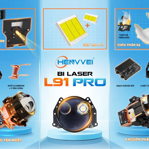 ĐÈN BI LASER HENVVEI L91 PRO 2024