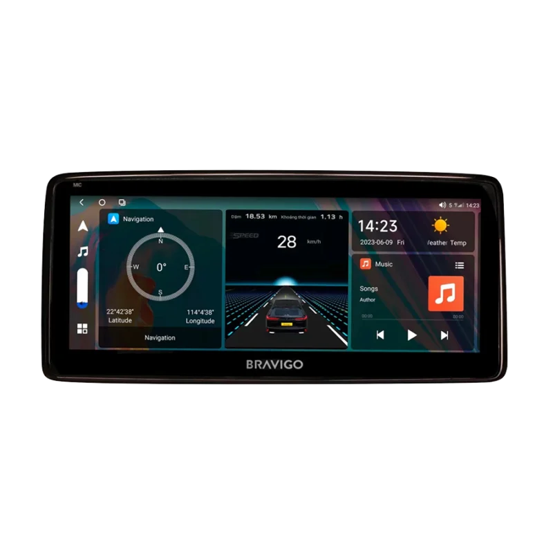 MÀN HÌNH ANDROID Ô TÔ BRAVIGO BLUX MAZDA NEW