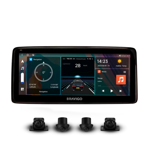 MÀN HÌNH ANDROID Ô TÔ BRAVIGO BLUX MAZDA NEW
