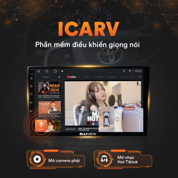 Màn hình android ICAR Elliview U3H dành cho xe Hyundai