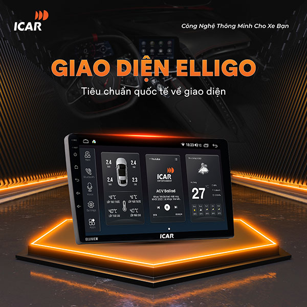 Màn hình Android ICAR Elliview U4 Basic 2024